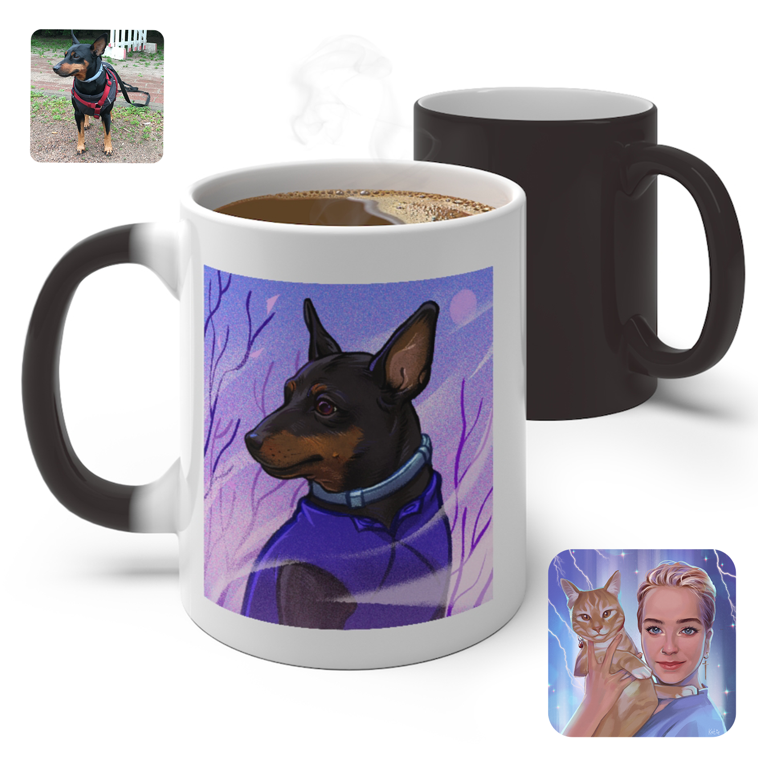 Color-changing Mug with personalized portrait