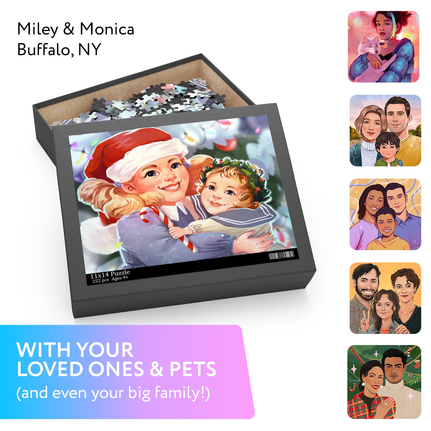 Custom Puzzle with personalized portrait
