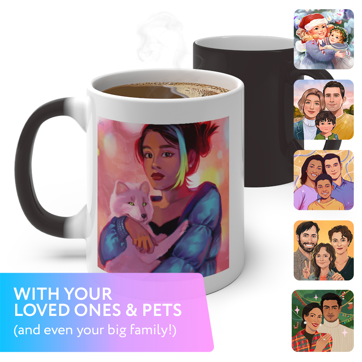 Color-changing Mug with personalized portrait