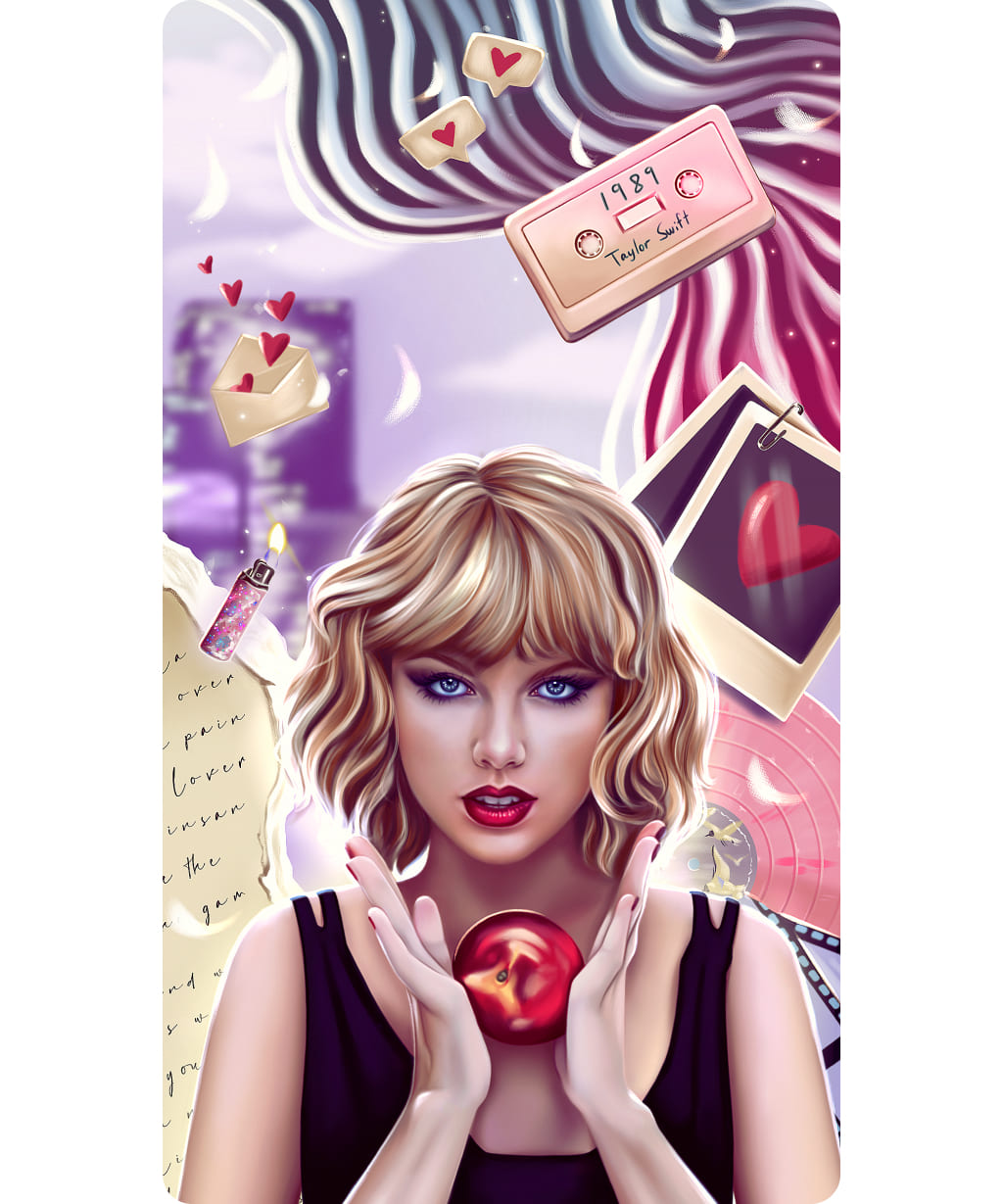 Taylor Swift 1989 (Original) Free Illustration Wallpaper