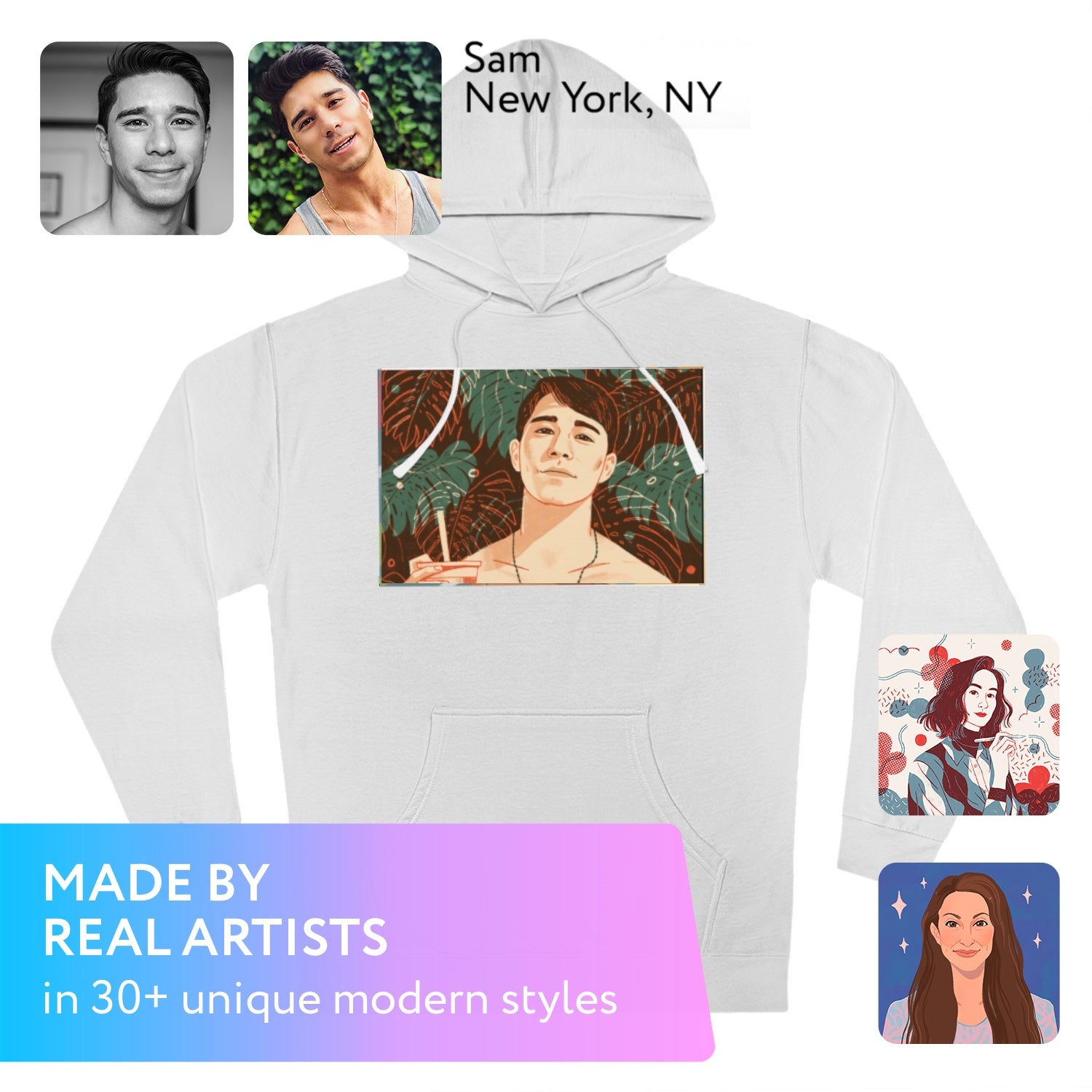 MEN Men's NUBLEND® Hooded Sweatshirt